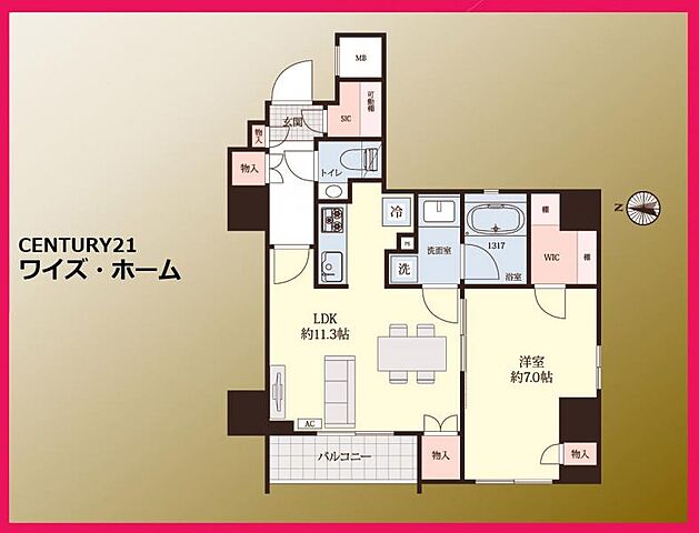 間取り JR山手線 秋葉原駅 徒歩6分