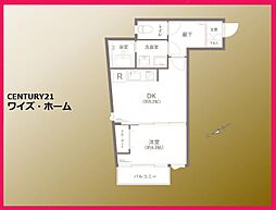 JR山手線 渋谷駅 徒歩15分 1DKの間取り