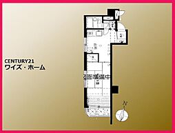 ライオンズマンション広尾第二 1LDKの間取り