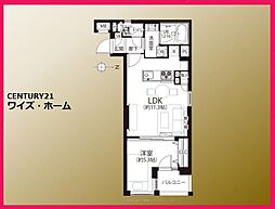 菱和パレス西麻布 1LDKの間取図画像