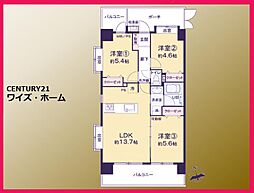 プラゼール練馬高野台 3LDKの間取図画像