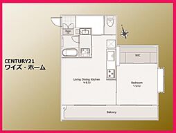 レーベンハイム西新井クランポート 3LDKの間取図画像