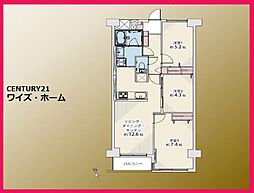 グリーンパーク東砂 3LDKの間取図画像