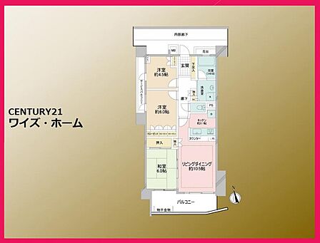 【間取り図】 3LDK