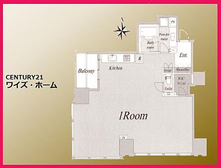 【間取り図】1R