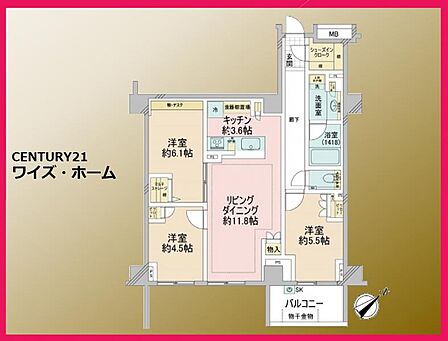 【間取り図】3LDK
