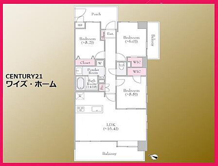 【間取り図】3LDK