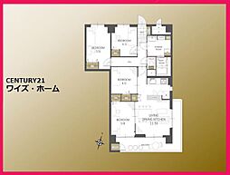 東建金町マンション 4LDKの間取図画像
