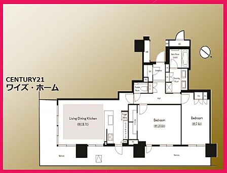 【間取り図】2LDK
