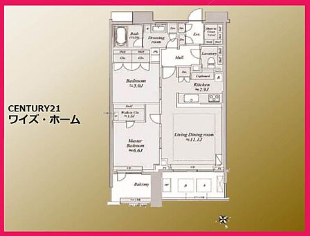【間取り図】2LDK