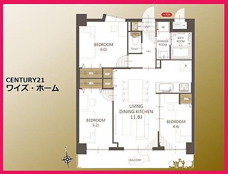 【間取り図】3LDK