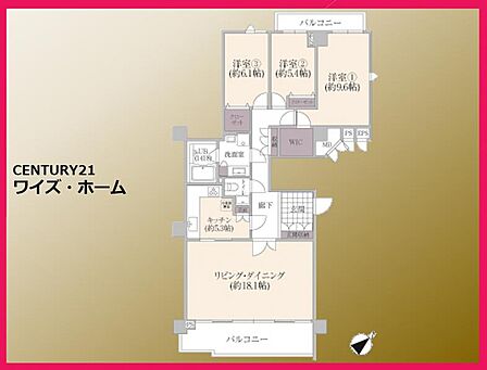 【間取り図】3LDK