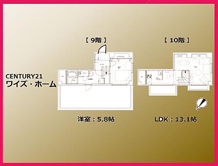 【間取り図】1LDK