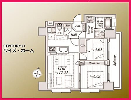 【間取り図】2LDK