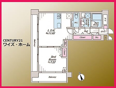 【間取り図】1LDK