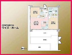 クリオ多摩川ラ・モード 2LDKの間取図画像