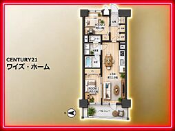 クレベール西新宿 2LDKの間取図画像