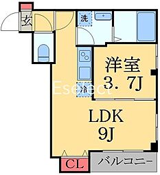 Lilac（ライラック） 4階1LDKの間取り