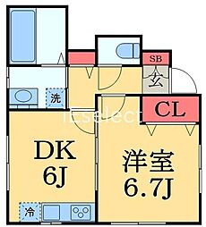 間取図画像 1DK