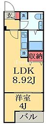 VAU house青葉の森 1LDKの間取図画像