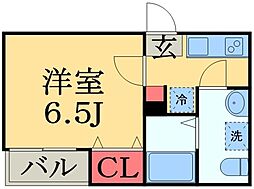 Fleur 1Kの間取図画像