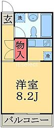 CasaYozo 1Kの間取図画像