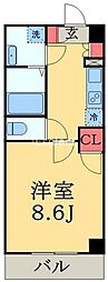 スカール千葉みなと 1Kの間取図画像