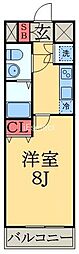 KDX千葉中央レジデンス 1Kの間取図画像