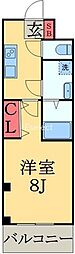 グランキャッスル 1Kの間取図画像