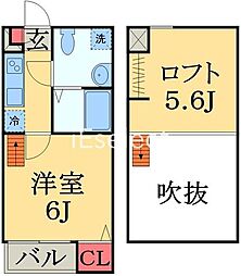 Saggio 1Kの間取図画像