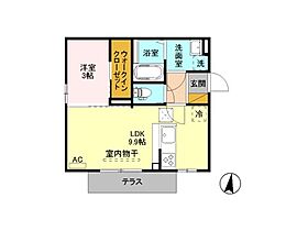 エスポワール 101 ｜ 新潟県上越市上源入（賃貸アパート1LDK・1階・32.77㎡） その2