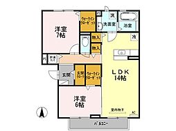 間取図画像 2LDK