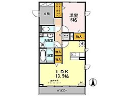 間取図画像 1LDK