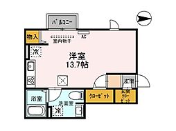 growing 2階ワンルームの間取り