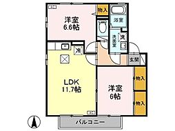 間取図画像 2LDK