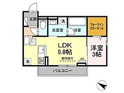 キャトル・セゾン 1LDKの間取図画像