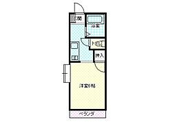 モンパレス新潟上越第12号館 ワンルームの間取図画像