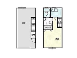 リーブルコート ワンルームの間取図画像
