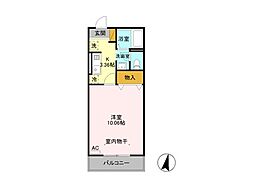 ロイヤルパレス春日山 1Kの間取図画像