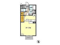 プレシャス ワンルームの間取図画像