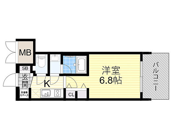 プレサンス神崎川ファインブレス ｜大阪府大阪市淀川区三津屋北２丁目(賃貸マンション1K・6階・22.04㎡)の写真 その2