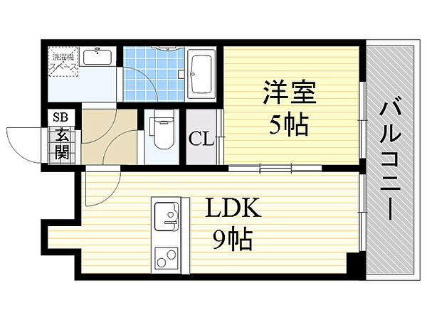 CITY SPIRE十三東 ｜大阪府大阪市淀川区十三東１丁目(賃貸マンション1LDK・4階・31.70㎡)の写真 その2