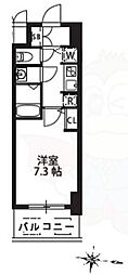 S-RESIDENCE新大阪駅前 9階1Kの間取り