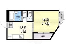 メゾンマカカーラ 1DKの間取図画像