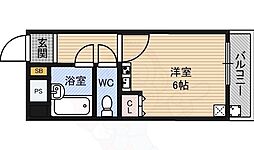 Grandcourt新大阪 ワンルームの間取図画像