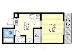 ショーエハイツ 1DKの間取図画像