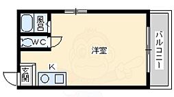 上新ビル7 ワンルームの間取図画像