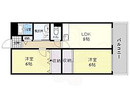 コンフォール 2LDKの間取図画像