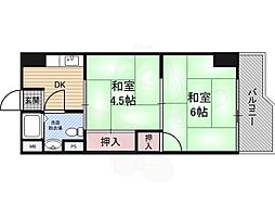 新大阪第一ダイヤモンドマンション 2Kの間取図画像