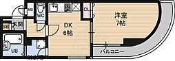 フォルム東三国 1DKの間取図画像